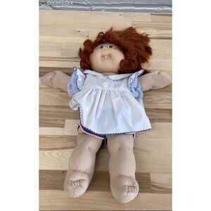 Cabbage Patch Kid Vintage Doll 1978 1982 Head 3‎ Red Hair Blue Eyes 1 Dimple